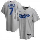 Los Angeles Dodgers #7 Julio Urias Gray Road Cool Base Jersey