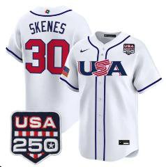 Paul Skenes Jersey #30 Team USA World Baseball Classic 250 USA 2026 Roster White