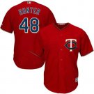 Minnesota Twins #48 Torii Hunter Red Baseball Jersey