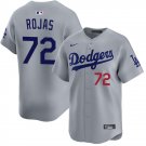 Los Angeles Dodgers #72 Miguel Rojas Coolbaseball Away Jersey Gray