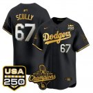 Vin Scully Jersey #67 Dodgers 2025 World Series Champions 250 USA Stitched