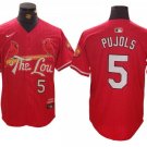 St. Louis Cardinals #5 Albert Pujols Red 2024 City Connect Stitched Jersey