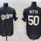 Los Angeles Dodgers #50 Mookie Betts Black Cool Base Stitched Jersey