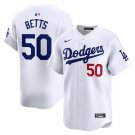 Dodgers #50 Mookie Betts Home Player Jersey White