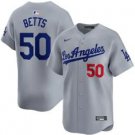 Mookie Betts Los Angeles Dodgers Home Limited Jersey Gray