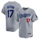 Los Angeles Dodgers #17 Shohei Ohtani Gray Cool Baseball Jersey