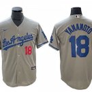 Los Angeles Dodgers #18 Yoshinobu Yamamoto Gray Road Limited Jersey