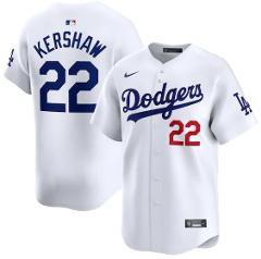 Clayton Kershaw LAD Home Limited Jersey White