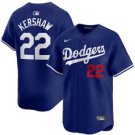 LAD #22 Clayton Kershaw Royal Limited Stitched Player Jersey