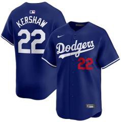 LAD #22 Clayton Kershaw Royal Limited Stitched Player Jersey