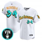 Fernando Valenzuela Jersey #34 Los Angeles Dodgers Graffiti Street Style White