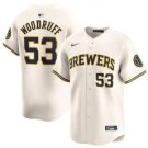 Brandon Woodruff Milwaukee Brewers Home Limited Player Jersey - Cream