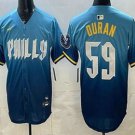 Men's Philadelphia Phillies #59 Jhoan Duran Blue 2024 City Cool Base Jersey