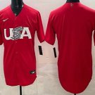 Men's USA Blank Red 2026 World Baseball Classic Cool Base Jersey