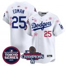 Tommy Edman Jersey #25 Dodgers Tokyo Series 2025 World Series Champions Patch White