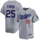 Dodgers #25 Tommy Edman Gray Stitched Baseball Jersey