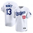 LAD #13 Max Muncy Home Player Jersey White