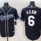 Los Angeles Dodgers #6 Hyeseong Kim Black Cool Base Stitched Baseball Jersey