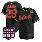 Tarik Skubal Jersey #29 Detroit Tigers 2026 Alternate Limited Stitched Black