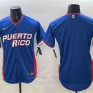 Men's Puerto Rico Baseball Blank Blue 2026 World Baseball Classic Road Stadium Stitched Jersey