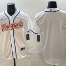 Men's Venezuela Baseball Blank White 2026 World Baseball Classic Home Stadium Stitched Jersey