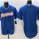 Men's Venezuela Baseball Blank Blue 2026 World Baseball Classic Road Stadium Stitched Jersey