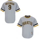 Men's Pittsburgh Pirates #9 Bill Mazeroski Gray Pullover Stitched Jersey