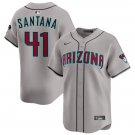 Mens Arizona Diamondbacks #41 Carlos Santana Nike Gray Road Limited Jersey