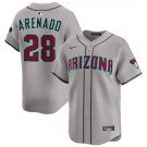 Arizona Diamondbacks #28 Nolan Arenado Nike Gray Road Limited Jersey