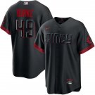 Mens Cincinnati Reds #49 Brock Burke Nike Black City Connect Limited Jersey