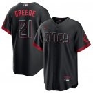 Men's Cincinnati Reds #21 Hunter Greene City Connect Cool Base Stitched Jersey