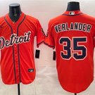 Men's Detroit Tigers #35 Justin Verlander Orange 2026 Cool Base Stitched Baseball Jersey