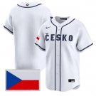 Men's Czech Republic Baseball Nike White 2026 World Baseball Classic Jersey