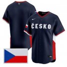 Men's Czech Republic Baseball Nike Navy 2026 World Baseball Classic Jersey