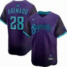 Arizona Diamondbacks #28 Nolan Arenado Nike 2025 City Connect Limited Player Jersey - Purple