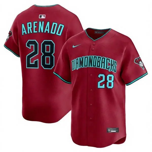 ARI #28 Nolan Arenado Crimson Alternate Limited Jersey