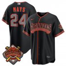 San Francisco Giants #24 Willie Mays Black 2026 Alternate Stadium Stitched Baseball Jersey