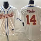 Venezuela Baseball #14 Ezequiel Tovar White 2026 World Baseball Classic Home Stadium Jersey