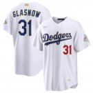 Dodgers #31 Tyler Glasnow White 2026 Gold Collection Jersey