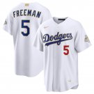 Dodgers #5 Freddie Freeman White 2026 Gold Collection Jersey