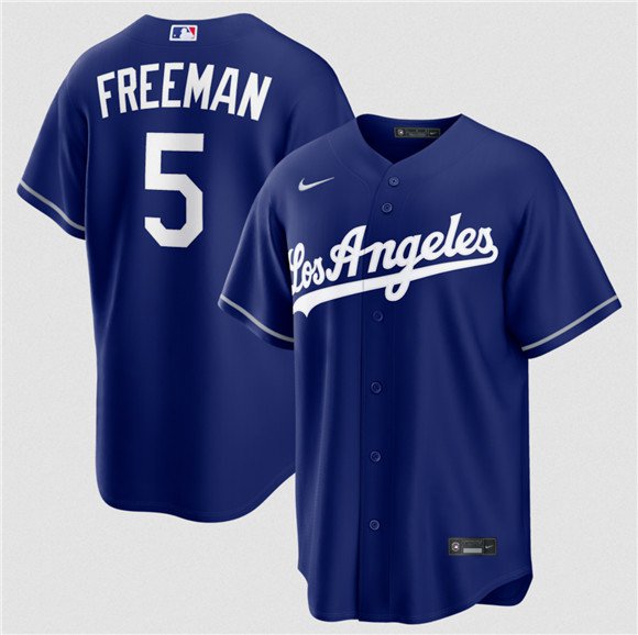 Dodgers #5 Freddie Freeman Royal 2026 Alternate Stitched Baseball Jersey