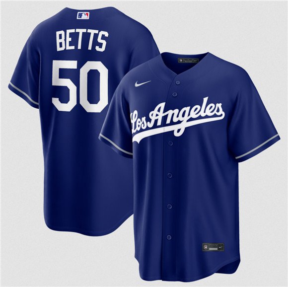 Los Angeles Dodgers #50 Mookie Betts Royal 2026 Alternate Stitched Baseball Jersey