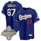 Dodgers #67 Vin Scully Royal 2026 Alternate Gold Collection Stadium Stitched Jersey