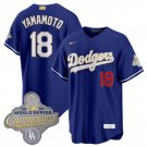 Dodgers #18 Yoshinobu Yamamoto Royal 2026 Alternate Gold Collection Jersey