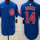 Men's Chicago Cubs #14 Ernie Banks Blue Limited Jersey