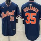 Men's Detroit Tigers #35 Justin Verlander Navy Limited Jersey