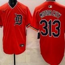 Men's Detroit Tigers #313 Motor City Orange Limited Jersey
