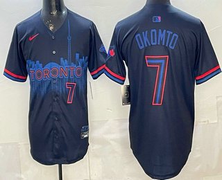 Men's TOR #7 Kazuma Okamoto Black City Limited Jersey