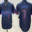 Men's Toronto Blue Jays #7 Kazuma Okamoto Black City Limited Jersey