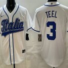 Men's Italy #3 Kyle Teel White 2026 World Baseball Classic Cool Base Jersey
